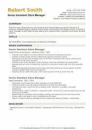 Assistant store manager job responsibilities recruit and train new employees, including extra employees needed for temporary upswings in business manage existing employee schedules and make any needed changes assist in carrying out any disciplinary measures for certain employees Senior Assistant Store Manager Resume Samples Qwikresume