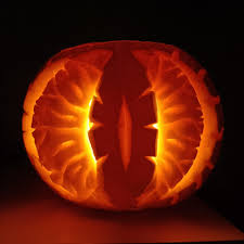 Eye of sauron pumpkin