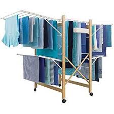 Probache Sechoir Deluxe Design Imitation Bois Etendoir Extensible Pliable Panier Rangement Etendoir Etendoir A Linge