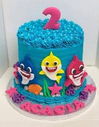 2nd Birthday Baby Shark Buttercream Cake Baby Shower Cake For Girls Buttercream First Birthdays 45 Ideas Birthday Cake Kids Girls Shark Birthday Cakes Birthday Party Cake