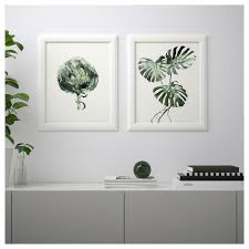 Bild Lamina Hojas Verdes 40x50 Cm Hojas Verdes Minimalismo Decoracion Ikea