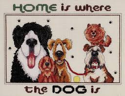 Kooler Design Studio Home Is Where The Dog Is Cross Stitch Pattern 123stitch