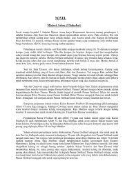 Walaupun begitu ia menginginkan anaknya menjadi orang pandai dan sukses. Yang Dimaksud Dengan Sinopsis Novel