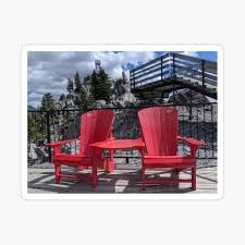 Maybe you would like to learn more about one of these? Canada S Red Chairs Atop The Banff Gondola Poster By Guindimere Redbubble