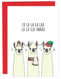 Fa La Llama Funny Christmas Cards Diy Homemade Christmas Cards Funny Christmas Cards