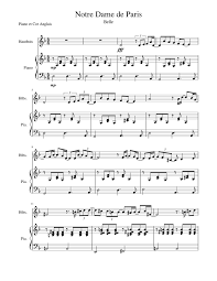 Booking was easy and you get a text reminder for the appointment. Belle Notre Dame De Paris Sheet Music For Piano Oboe Solo Musescore Com