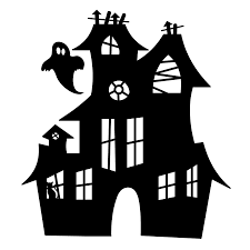 Pin By Karie Case On Crafts Haunted House Craft House Silhouette Halloween Silhouettes