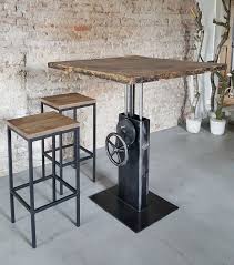 hoogte verstelbare industriele bistro tafel industriele tafel metalen meubels tafels