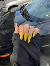 Mikucasco Unas Amarillas Unas Acrilicias De Gel Y Unas De Gel