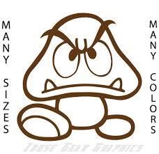 37+ goomba coloring pages for printing and coloring. 6 Super Mario Goomba Vinyl Decal Adhesive By Loosegeargraphics 7 99 Super Mario Coloring Pages Super Mario Bros Nintendo Mario