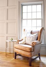 Thatcher Leather Wingback Chair In Toffee From Pottery Barn Leather Wingback Chair Living Rooms Wingback Chair Living Room Office Chair Design