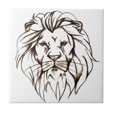 Img 7779 Png Brave Lion Design Tile Zazzle Com In 2020 Lion Head Tattoos Lion Tattoo Design Tattoo Design Drawings