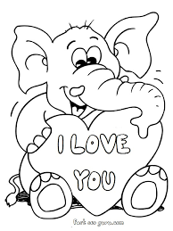 This is an instant download of a printable pdf of an elephant coloring valentine crayon hugger. Valentines Day Elephant Coloring Pages Best Coloring Pages