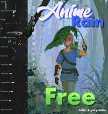 Manga has long been a beloved art form by the great people of japan. Free Anime Rain Brushset Free Brushes For Procreate