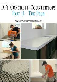 Concrete counters will have character, and blemishes or voids can be noticeable. Diy Concrete Countertops Part Ii The Pour Domestic Imperfection