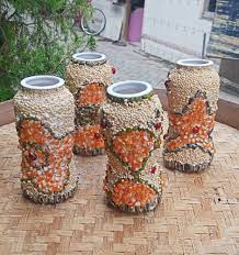 Cara menghias vas bunga dari biji bijian. Vas Bunga Kolase Biji Bijian Lazada Indonesia
