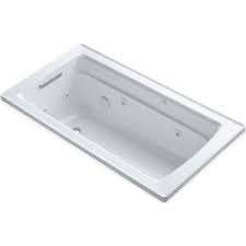 Kohler has it listed at $1,700 on their site. Kohler Archer 5 Ft Acrylic Rectangular Drop In Whirlpool Bathtub In Biscuit K 1122 96 The Home Depot