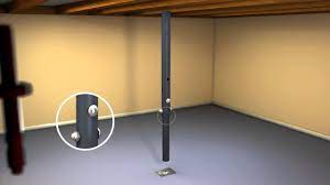 I would like to remove 3 or 4 of those to allow for more room in the my thoughts were that i could use the walls of my basement rooms as load bearing walls, or install beams as the house is not that wide. Tiger Brand Adjustable Jack Posts Youtube