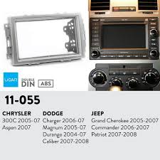 11 055 Fascia Installation Radio Mounting Kit For Chrysler 300c 2005 07 Aspen 2007 Dodge Charger 2006 07 Magnum 2005 07 Durango 2004 07 Caliber 2007 2008 Dodge Charger Dodge 2008 Jeep Grand Cherokee
