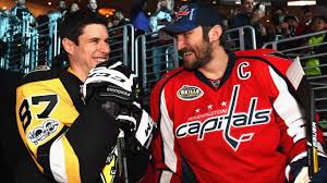 Ovechkin takes a ceremonial puck drop at the 2011 nhl winter classic against sidney crosby of the pittsburgh penguins. Sidney Crosby Alex Ovechkin Set To Join Forces Sidney Crosby Tony Stewart Kings Hockey