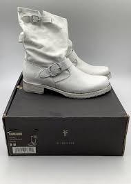 Frye Women's Natural Veronica Short Boot White Size 8 M | eBay