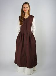 These classic and authentic medieval dresses and gowns are timeless. Peasants Dress Brown Women Leonardo Carbone 44 99