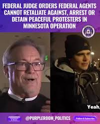 On Friday, January 16, 2026, U.S. District Judge Katherine Menendez issued  a preliminary injunction restricting the conduct of federal agents involved  in Operation Metro Surge, an immigration ...