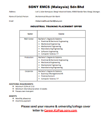 At sony, we want you for you. Hello Guys Internship Sony Emcs Mmu Career Connect Facebook