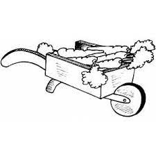 What do you like doing most? Carrots In Wheelbarrow Coloring Page