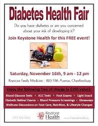 I've been reading broadly recently and found this easy quick test that everybody can try to know the condition of your blood vessels roughly. Diabetes Health Fair Keystone Health