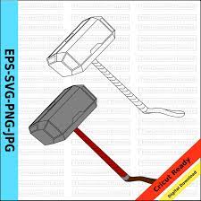 Thor S Hammer Vector Clip Art Mjolnir Clip Art Svg Png Jpg Etsy Clip Art Thors Hammer Thor