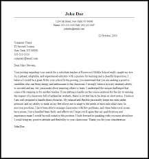 If you're a teacher, your most basic goal is (most likely) to get a job teaching. Professional Substitute Teacher Cover Letter Sample Writing Guide Resume Now