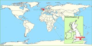 Get directions, maps, and traffic for london,. London On The World Map