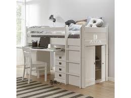 Alta Furniture Halbhochbett Mit Schreibtisch Und Schrank Snow White 90x200cm Alta Furniture Jetzt Bestellen Unter Kinderbett Kinder Bett Halbhohes Kinderbett