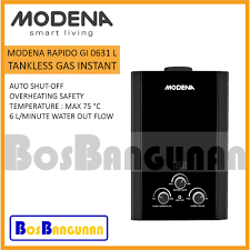Berikut adalah beberapa keunggulannya : Water Heater Gas Modena Rapido Gi 0631 L Pemanas Air Gas Modena Gi0631l Shopee Indonesia