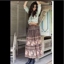 Spell The Gypsy Collective Skirts Spell The Gypsy Desert Rose Raven Maxi Skirt Xs Poshmark