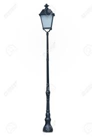 Lamp Post Street Road Light Pole Isolated Old Style Street Lamp Post Light Pole Street Lamp