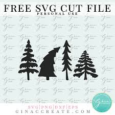 Christmas Trees Free Svg Cut File Gina C Creates