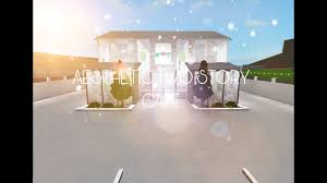 70 best roblox bloxburg ideas images house design. Aesthetic 2 Story Cafe Speed Build Bloxburg Youtube
