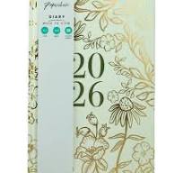 Paperchase 2026 A5 WTV Floral Kraft Diary