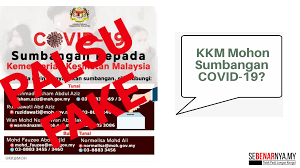 Ministry of health, area, brand, government ministries of indonesia, green. Kkm Mohon Sumbangan Covid 19 Adalah Palsu Sebenarnya My