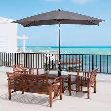 Suitably stylish and perfectly protective, a garden parasol is a must for any summer spent outdoors. Nova Grey Parasol Only Grey 3m X 2m Rectangular Aluminium Metal Outdoor Garden Patio Umbrella Sun Shade With Crank Tilt Function 38mm Pole Parasol With Base Cover Parasol Stands