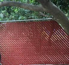 Fence screens also change the aesthetics of your yard and maintain privacy. Fence Weave 250 Ft Redwood Fence Slat Fw250 R W At The Home Depot Mobile Fence Slats Fence Weaving Redwood Fence