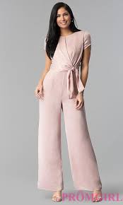 Short Sleeve Wide Leg Wedding Guest Jumpsuit Jumpsuit For Wedding Guest Jumpsuits For Women Jumpsuit Elegant