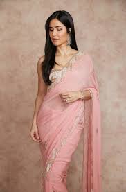 Katrina Kaif in a blush pink saree is the ultimate festive look, fans call  her “Queen of Million hearts”