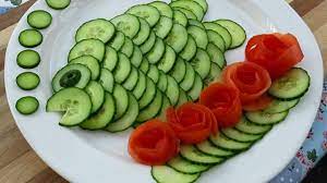 They are often dressed, and typically served at room temperature or chilled, though some can be served warm. Super Salad Decoration Ideas Vegetable Flower Plate Decoration Tomato Rose Flower Garnish Youtube Fruit Carving Salad Decoration Ideas Easy Salads