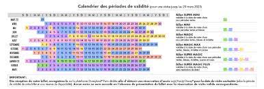 Calendrier Disneyland 2023 Billet Disney Pas Cher, Place Disneyland Paris