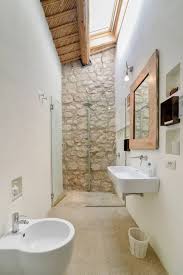 Your narrow bathroom will look wider if you diminish the light in the corners and focus it at the center. 26 Narrow Bathroom Ideas That Are Trending In 2021