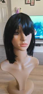 Perruque noir carr plongeant highest Bob