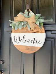 Check spelling or type a new query. Welcome Wood Sign Hanging Entry Sign Front Door Sign Lambs Etsy Welcome Wood Sign Floral Signs Wooden Door Signs